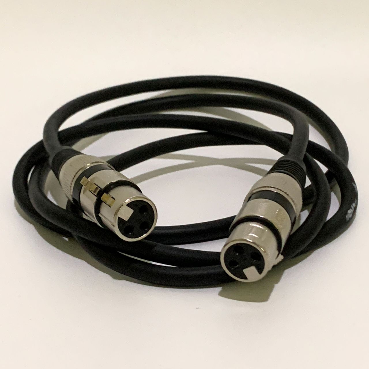 diodiy 4.9 feet 1.5 meters XLR female to female cable black sliver stable sound transfer high quality customizable for length
