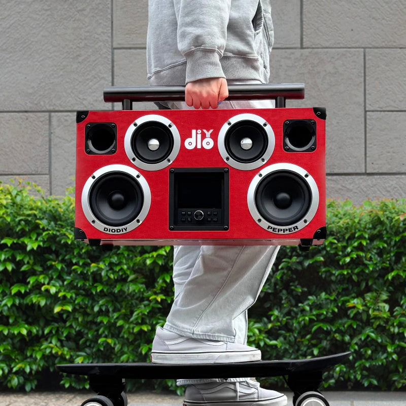 DIODIY Portable Customizable Pepper Bluetooth wireless Speaker with 133dB SPL and 260W rated power, small size, big sound, perfect for party