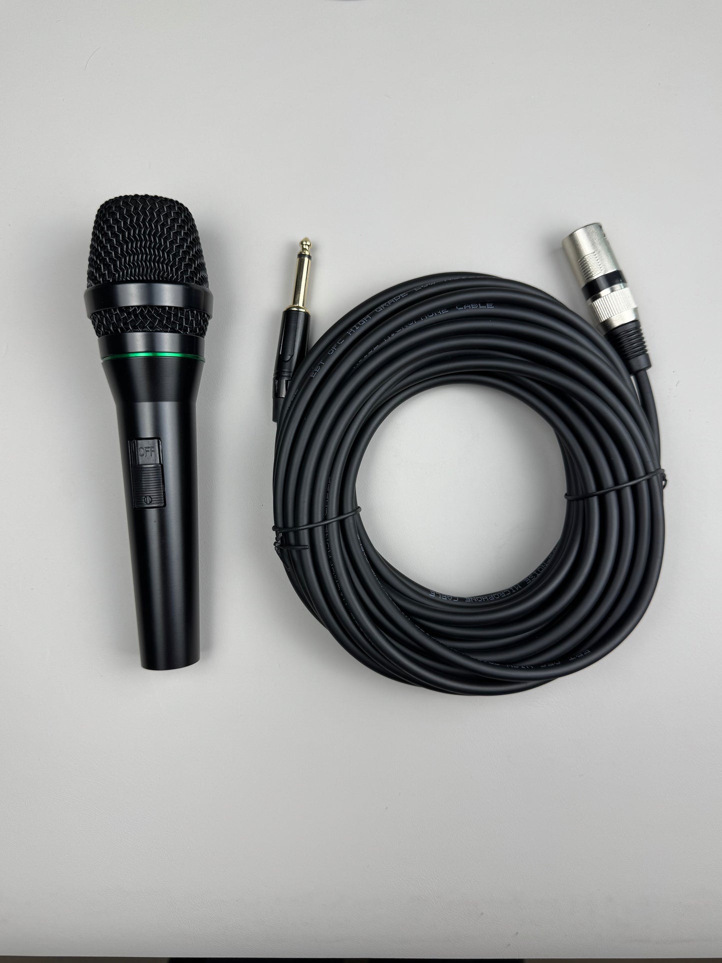 Diodiy wired microphone with XLR or 6.5mm jacks output for singing and professional speech