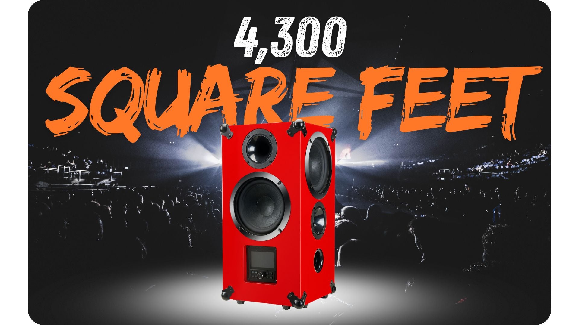Diodiy heartbeat speaker red color party speaker for outdoor or indoor events can fill out large room or open space high power speakers