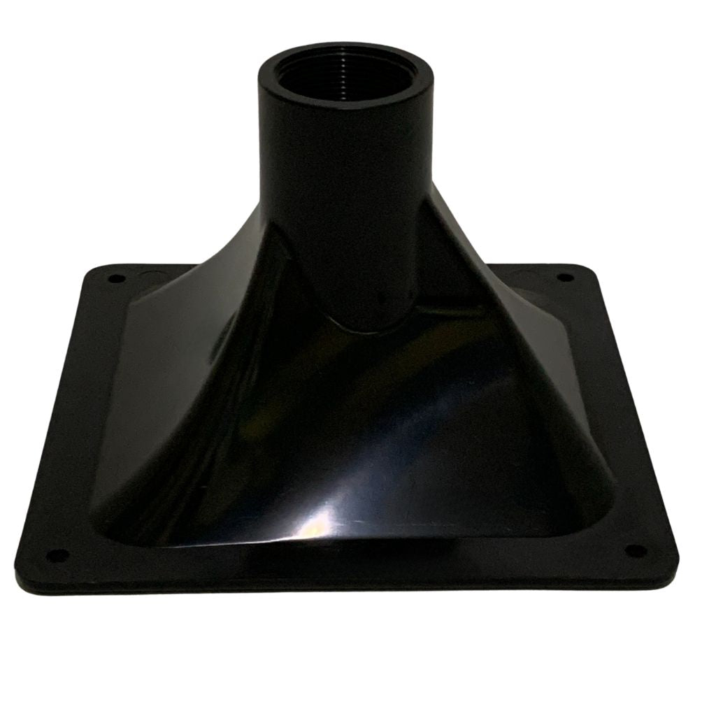 diodiy horn 2 square large curve black abs plastic durable smooth surface spiral