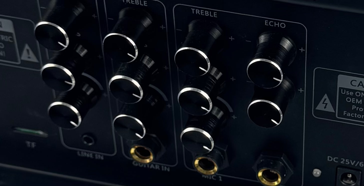 diodiy speaker mainboard control tuning panel adjust bass treble echo delay and volume