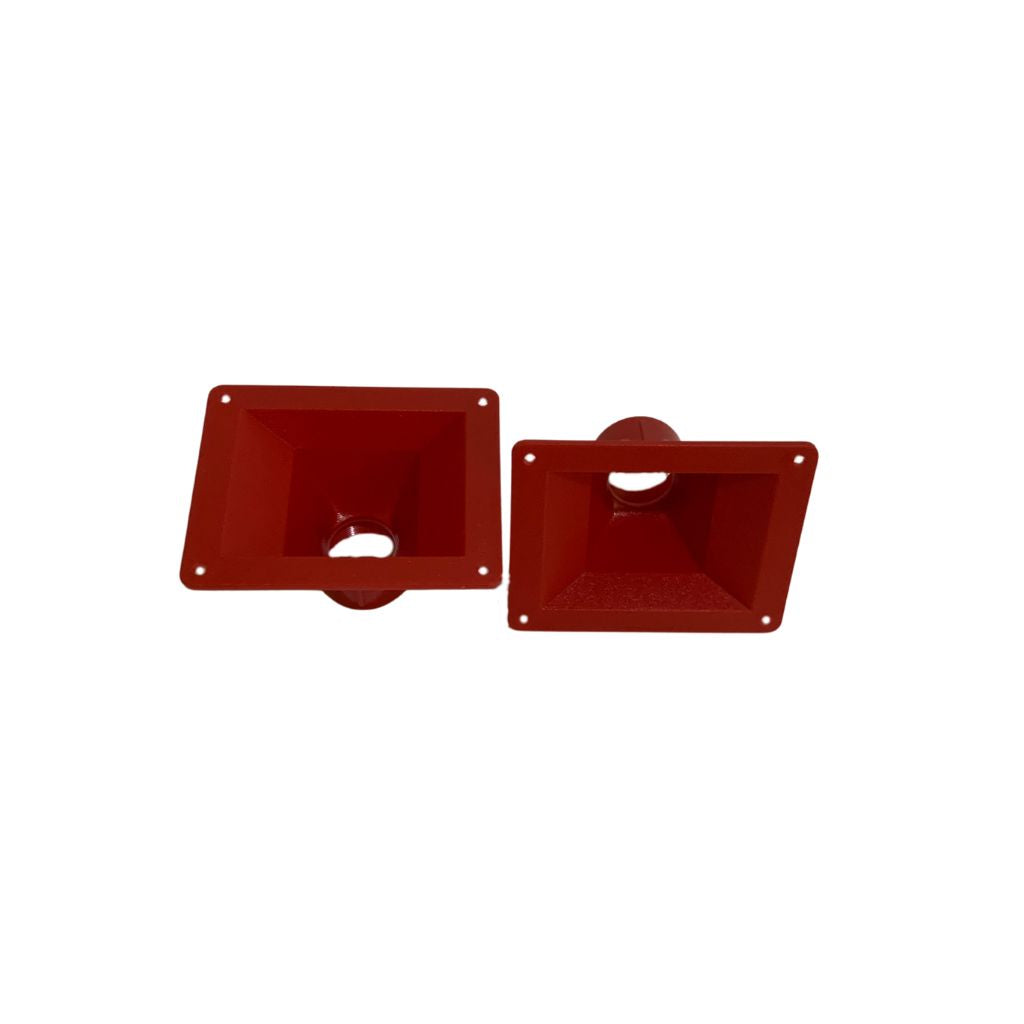 diodiy high quality horn tweeter rectangle red plastic compatible with 1 inch tweeter driver durable professional