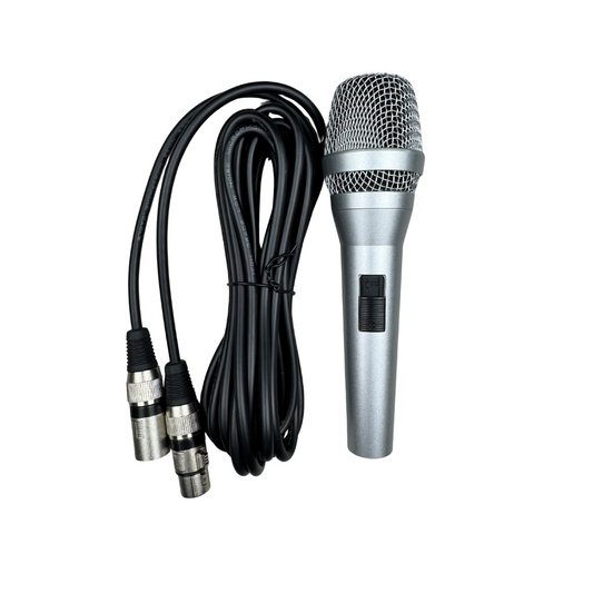 Diodiy wired microphone with XLR or 6.5mm jacks output for singing and professional speech