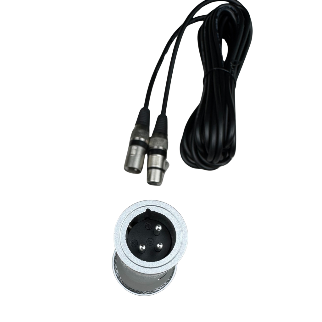 Diodiy wired microphone with XLR or 6.5mm jacks output for singing and professional speech