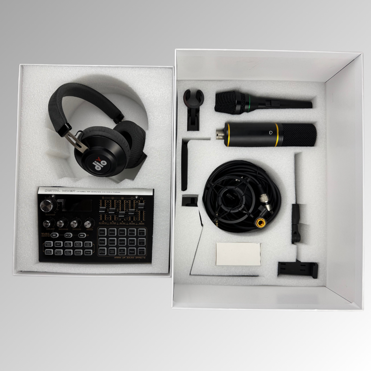 Bundle Set Interface Your All-in-One Audio Interface Bundle for Live Streaming and Podcasti ...