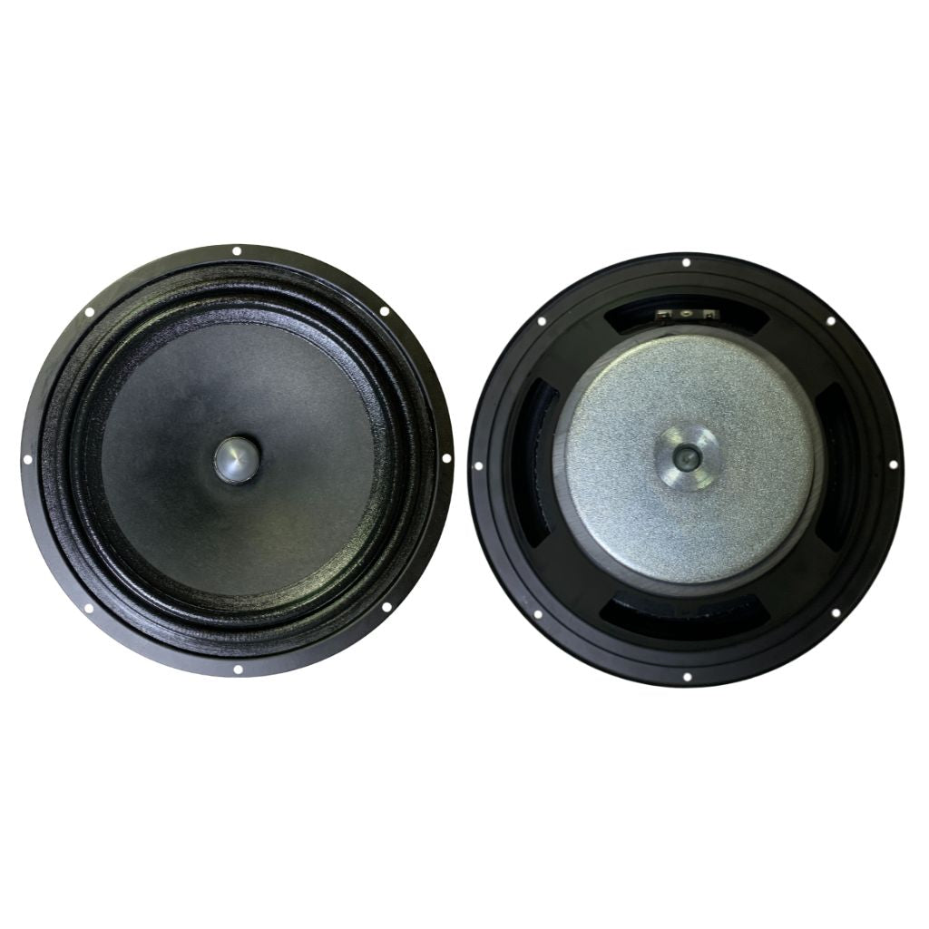 diodiy 8 inches midrange driver with bullet-shaped phase plug paper pulp dual fabric edge metal custom speaker personalized loudspeaker design high quality professional and affordable component special design black and sliver