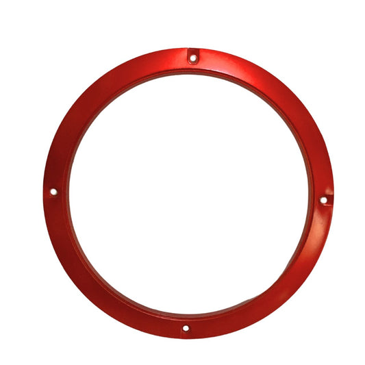 diodiy 8 inches red loudspeaker protector plastic metal-like circled speaker decoration customizable