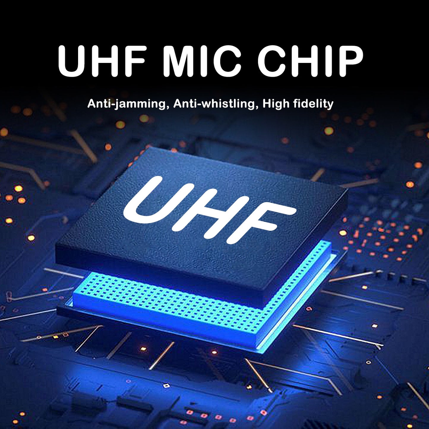 4 Channel Professional UHF Wireless Microphone System