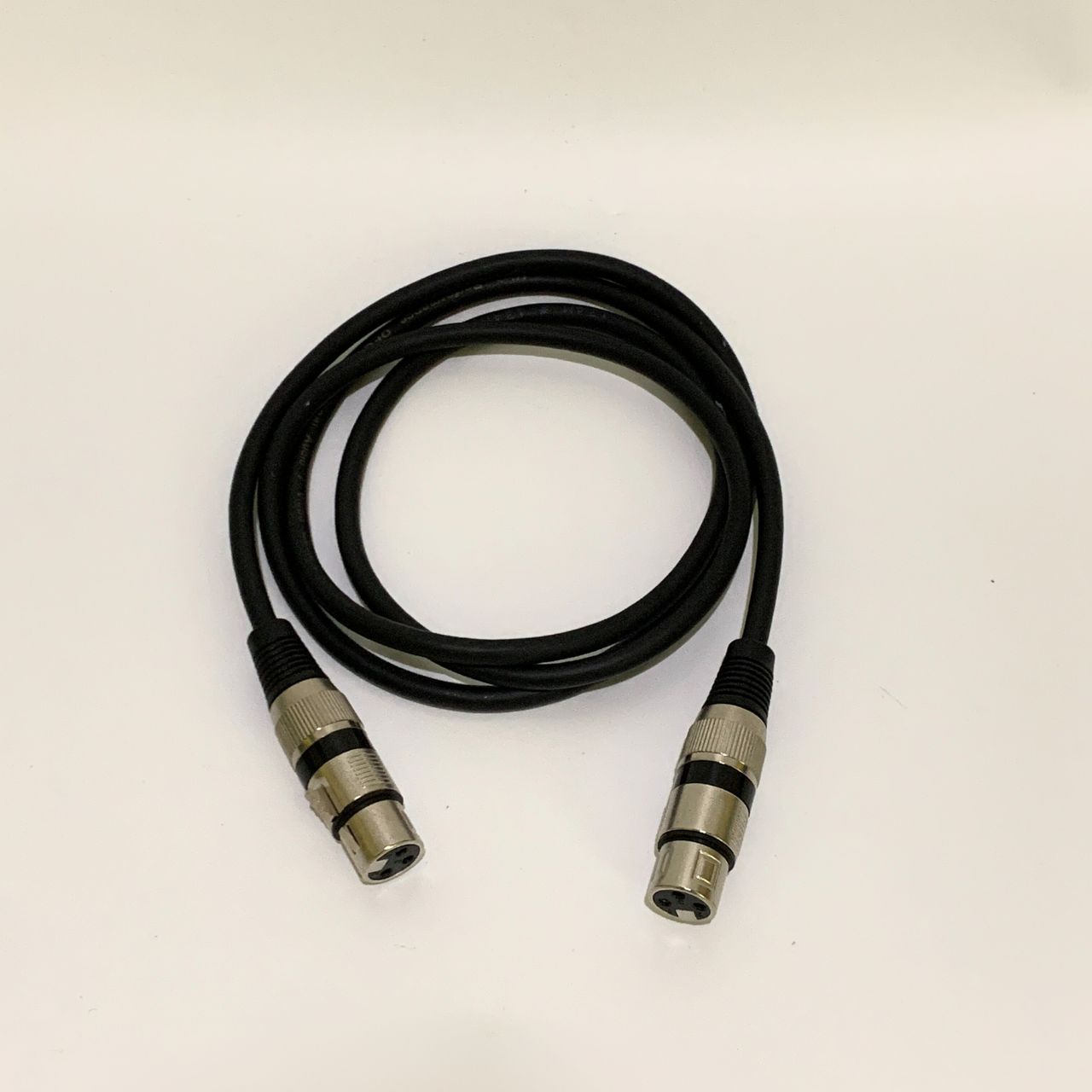 diodiy 4.9 feet 1.5 meters XLR female to female cable black sliver stable sound transfer high quality customizable for length