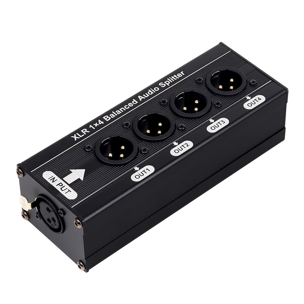 DioDIY xlr audio splitter distributor one input four output 