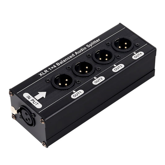 DioDIY xlr audio splitter distributor one input four output 
