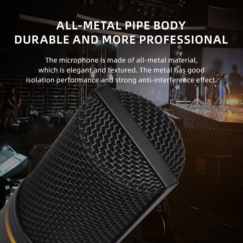 Professional studio condenser microphone with desktop stand and foldable metal arms noise reduction high-fidelity sound perfect for singing, recording, podcasting, streaming, gaming