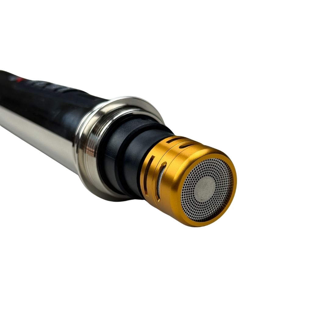 Two diodiy's wireless microphones sliver adjustable for treble bass volume and echo perfect for karaoke events parties stage going live UHF transmission technique