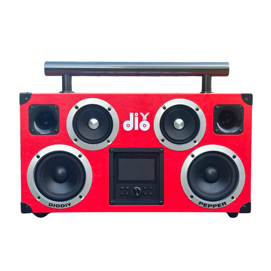 DIODIY PEPPER Speaker compact and powerful design with dual woofers that create immersive music experience portable bluetooth speaker three unique equalizers fully customizable