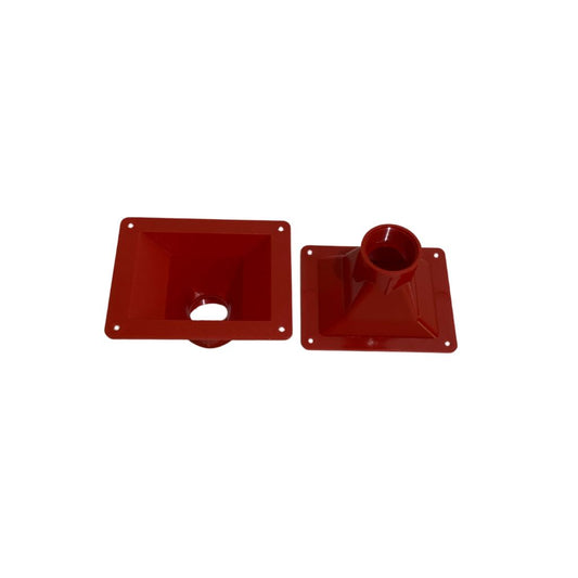 diodiy high quality horn tweeter rectangle red plastic compatible with 1 inch tweeter driver durable