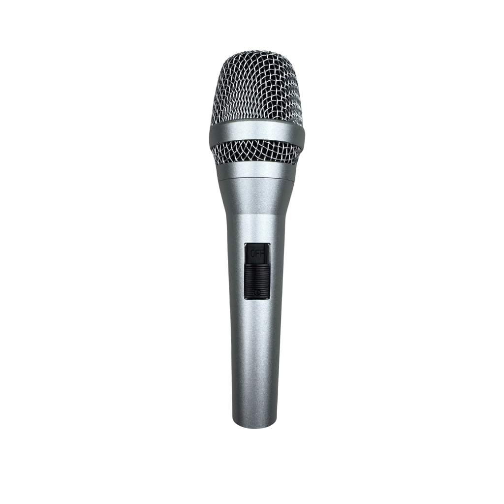 Diodiy wired microphone with XLR or 6.5mm jacks output for singing and professional speech