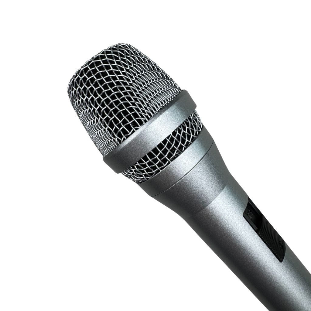 Diodiy wired microphone with XLR or 6.5mm jacks output for singing and professional speech